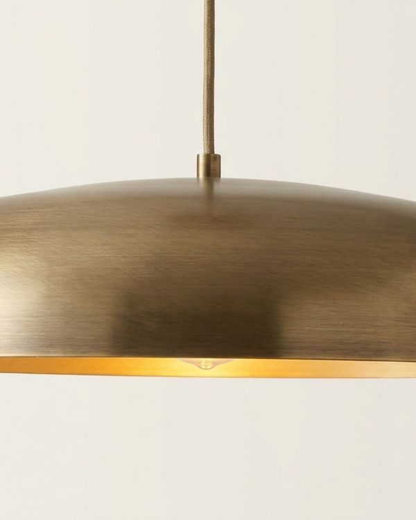Brass Dome Pendant Light