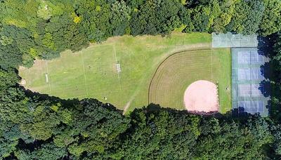 drone view of the fields
