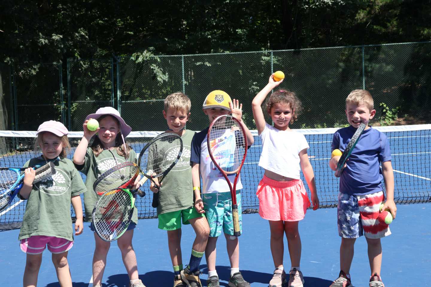 How Camp Laurelwood Supports Different Types of Campers - Day campers playing tennis
