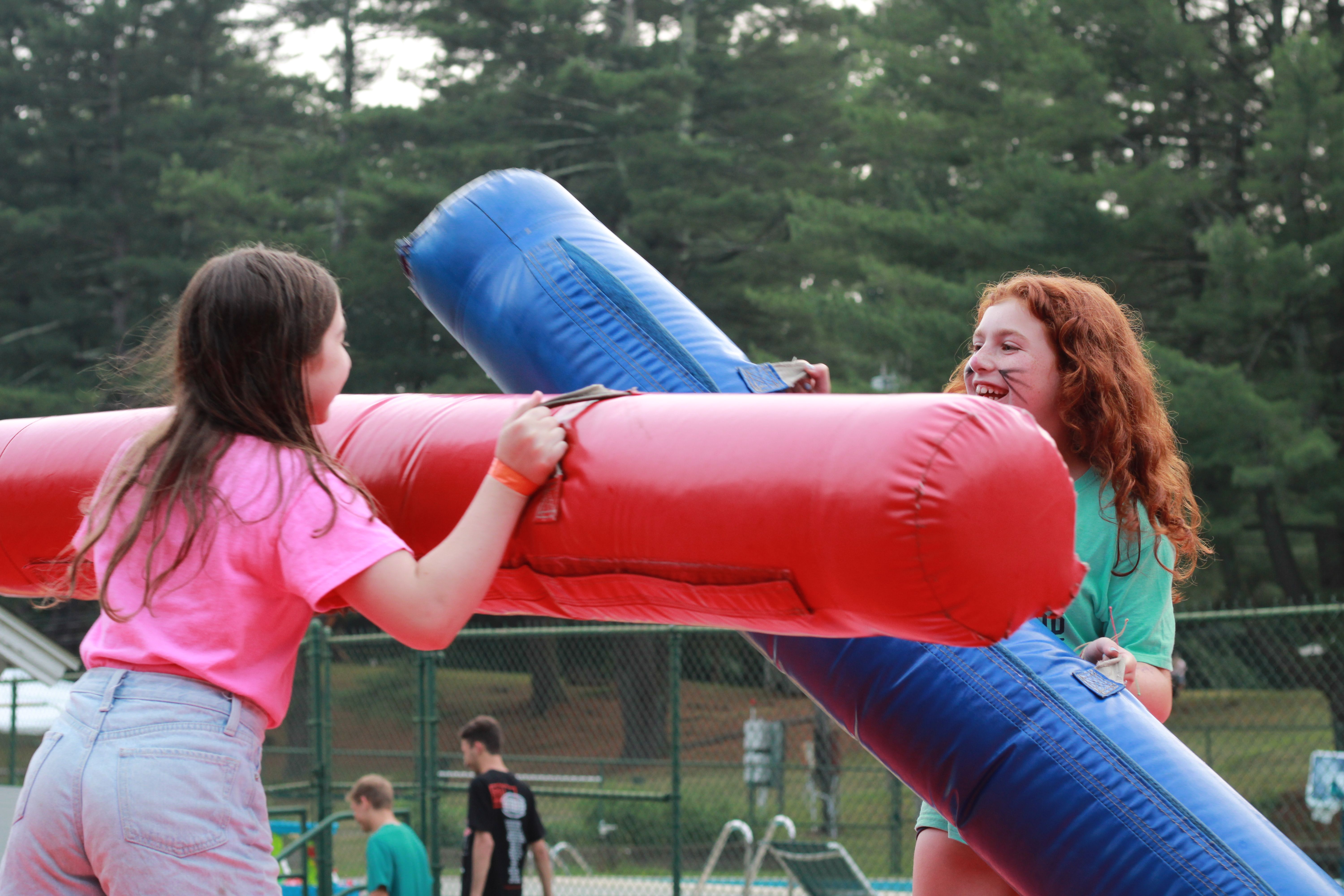 paddle boarding in the lake