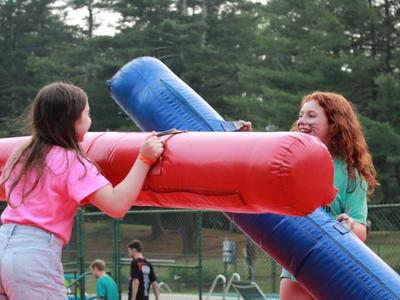 paddle boarding in the lake