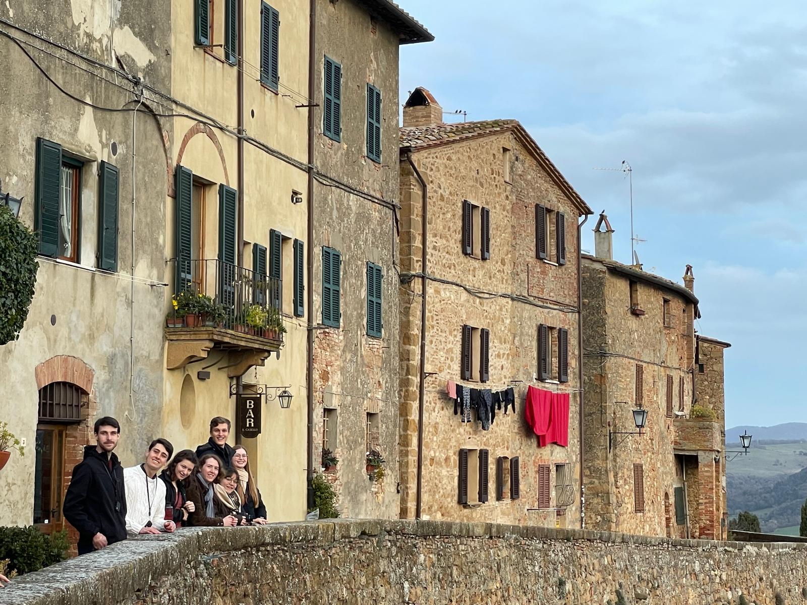 Thomistic Institute Study Abroad Students in Pienza, Italy