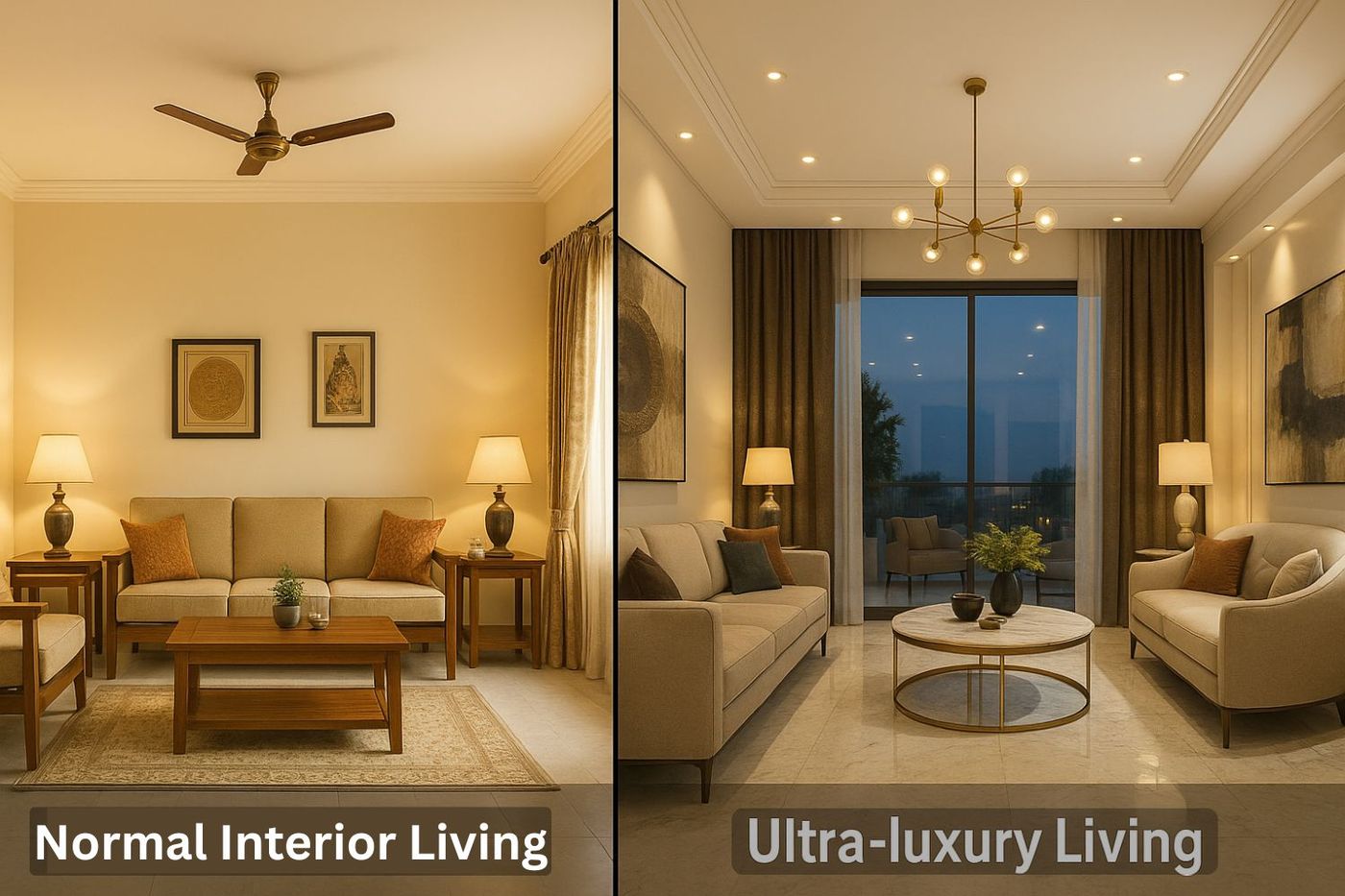 Faridabad vs Gurgaon Interior Design: Cost Comparison Guide 2025