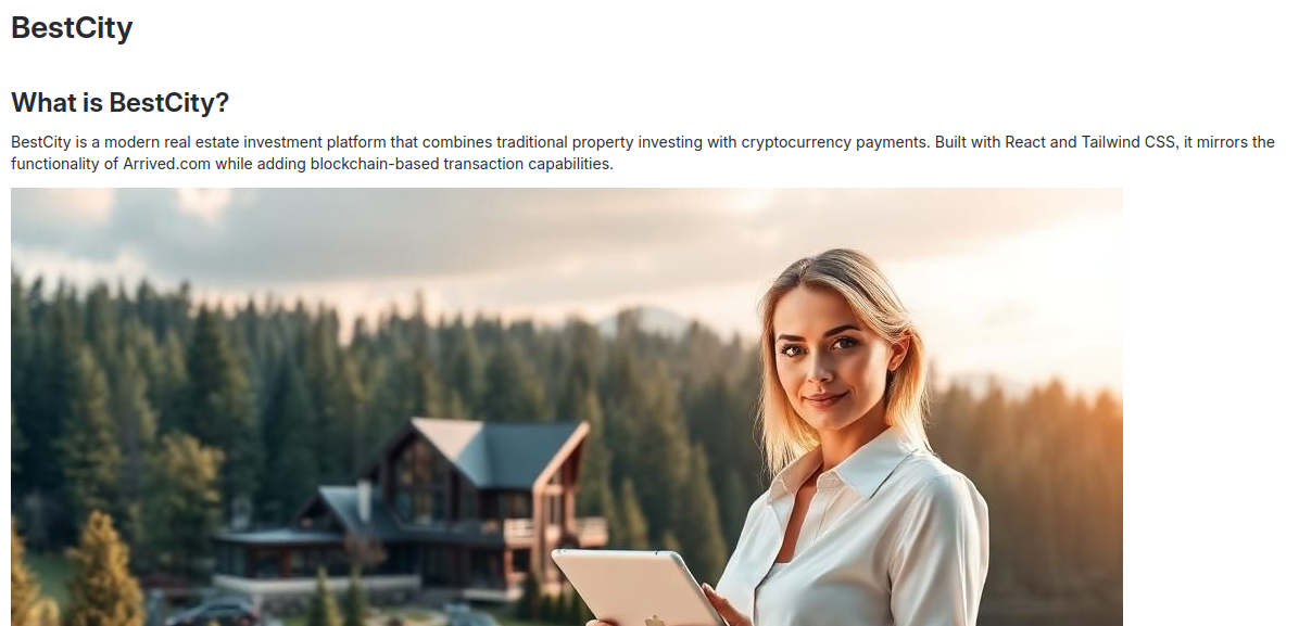 Screenshot taken from the BestCity project README