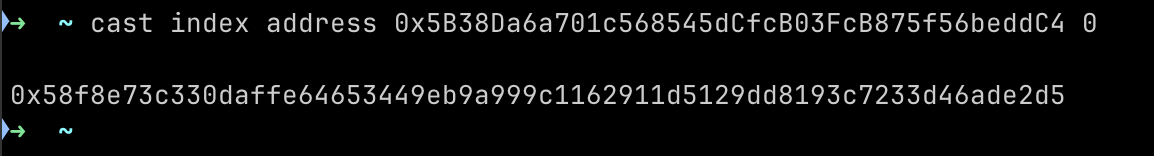 cast index address
