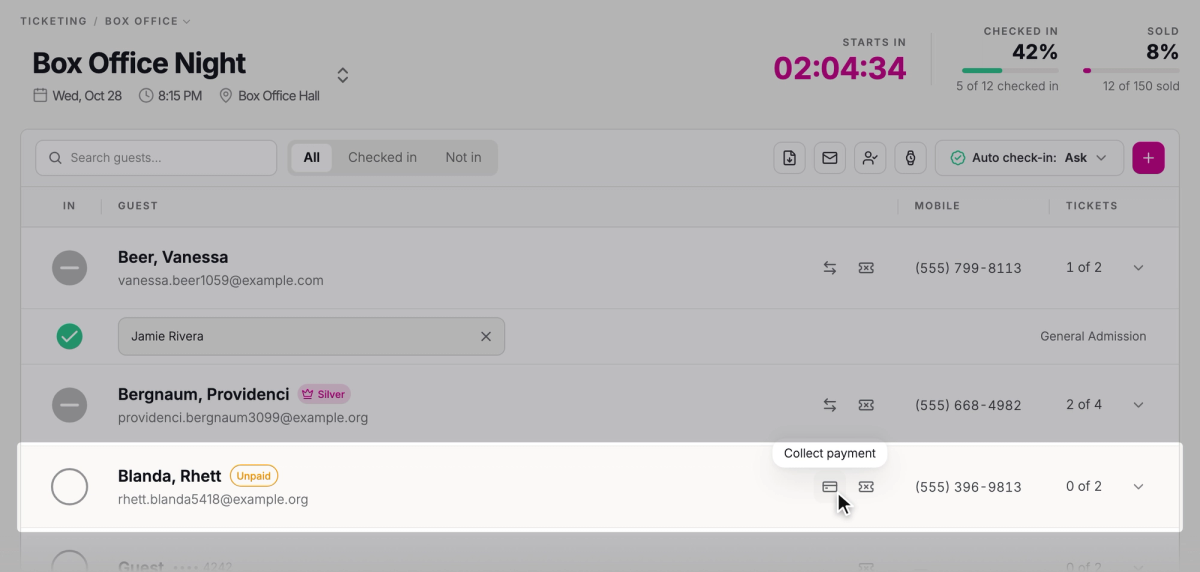 Click Collect payment