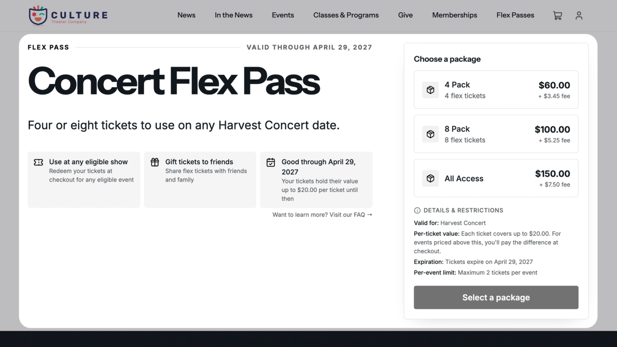 See your pass's page
