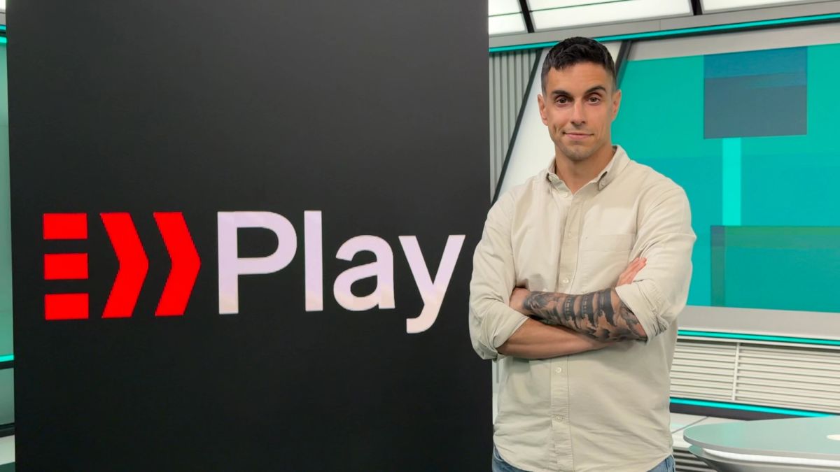 Juanjo Espada en el plató de EXPlay, Canal Extremadura