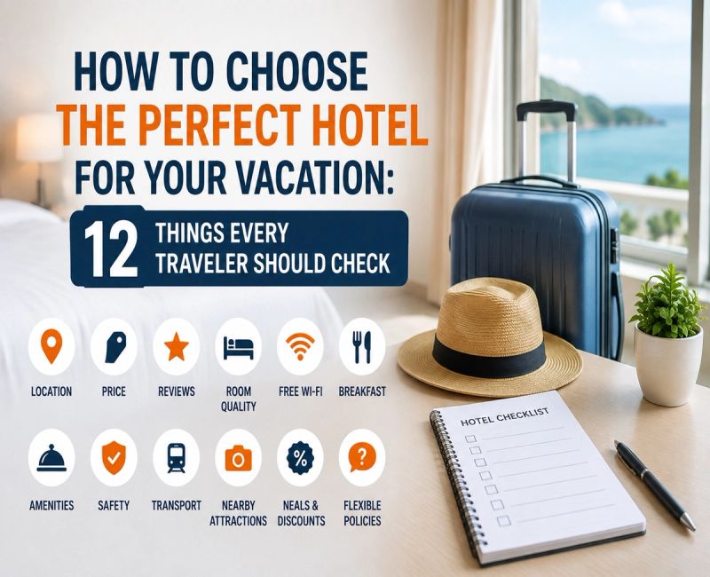 How to Choose the Perfect Hotel for Your Vacation: 12 Things Every Traveler Should Check