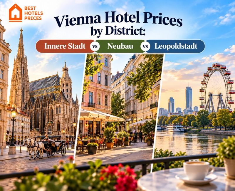Vienna Hotel Prices by District: Innere Stadt vs Neubau vs Leopoldstadt