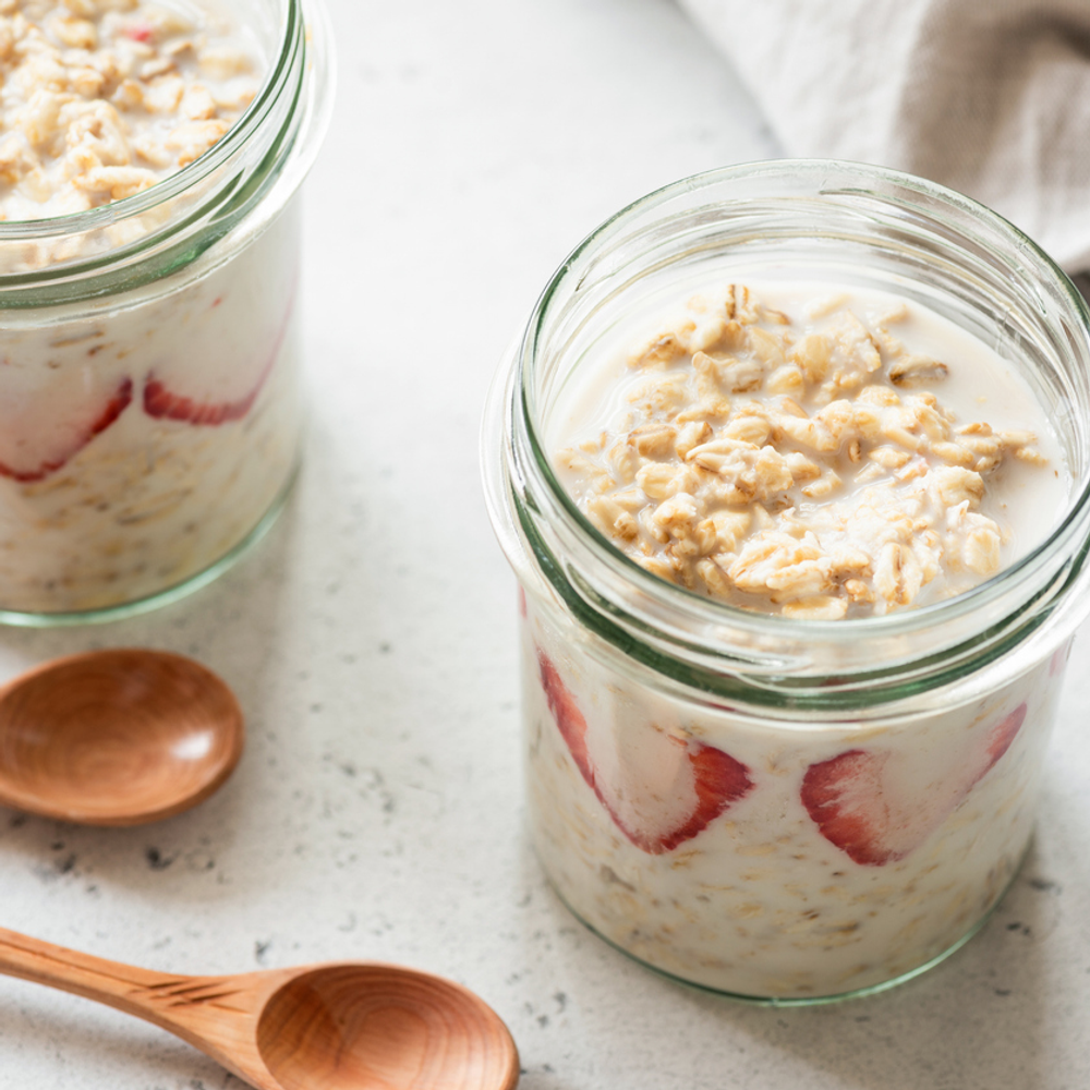 Déjeuner sur le pouce - Recette de gruau froid (Overnight Oat)