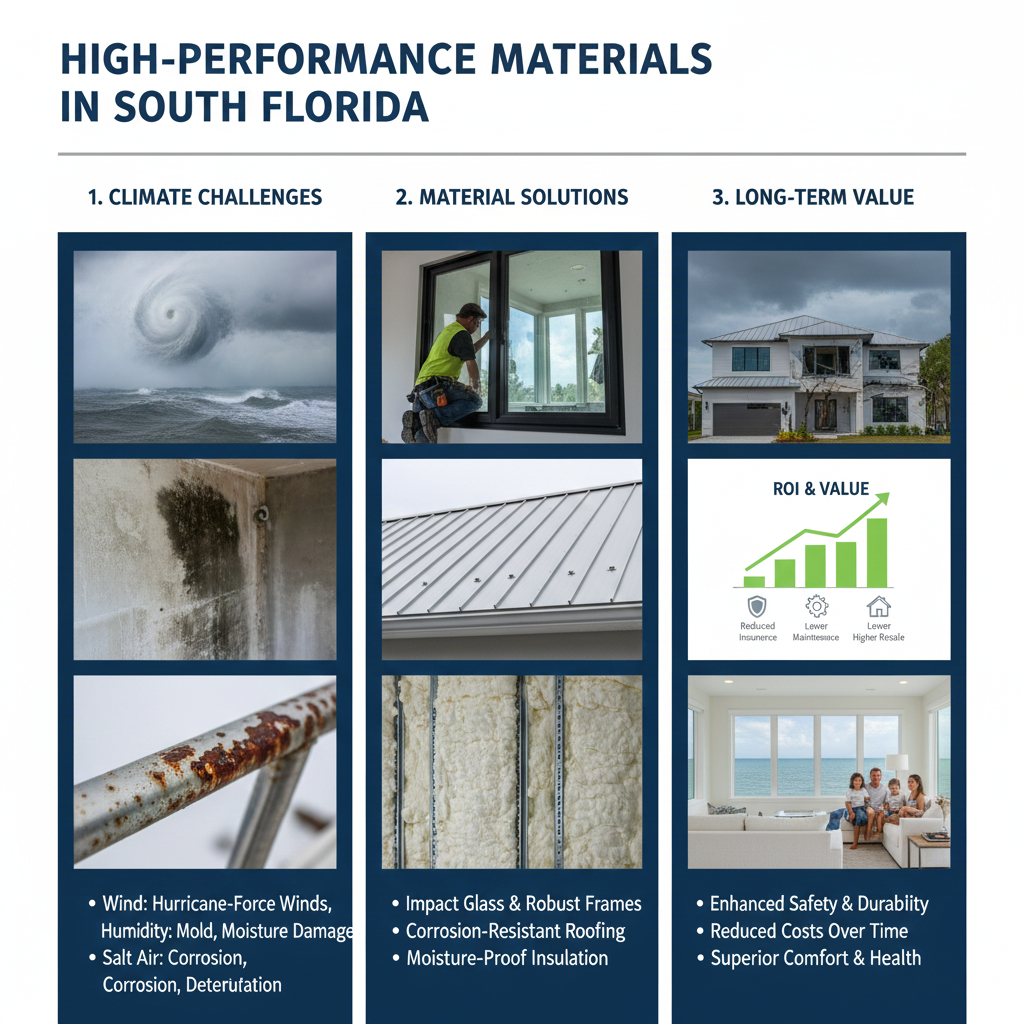Why High-Performance Materials Matter in South Florida’s Climate (Wind, Humidity, Salt Air)