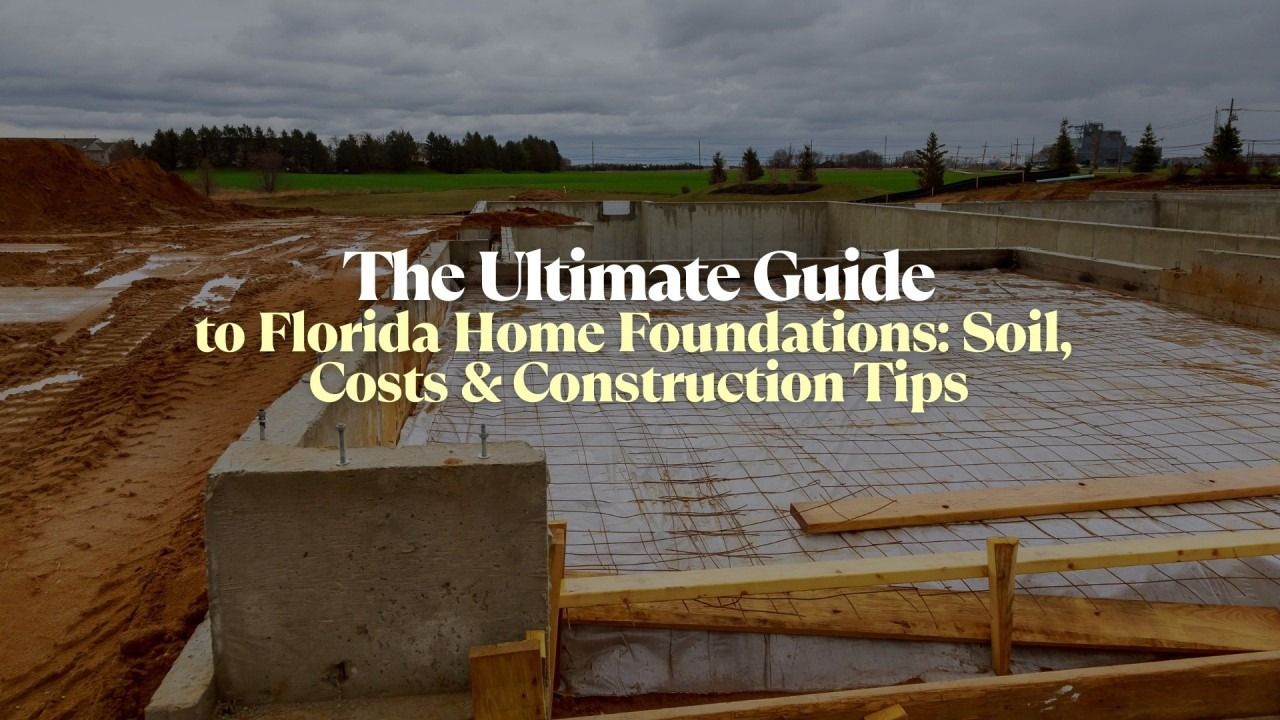 The Ultimate Guide to Florida Home Foundations: Soil, Costs & Construction Tips