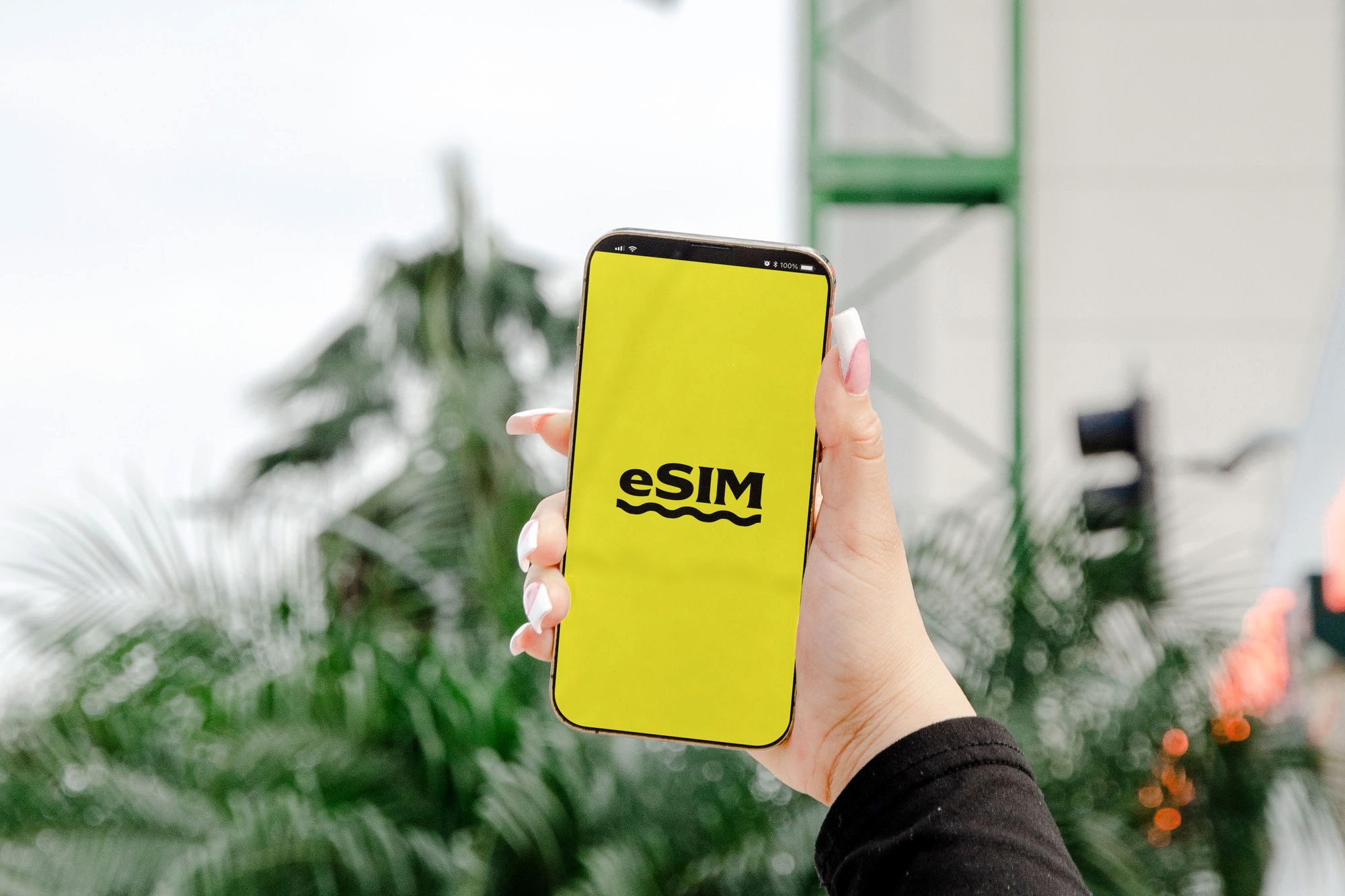 A smartphone's cellular settings screen showing the Add eSIM option
