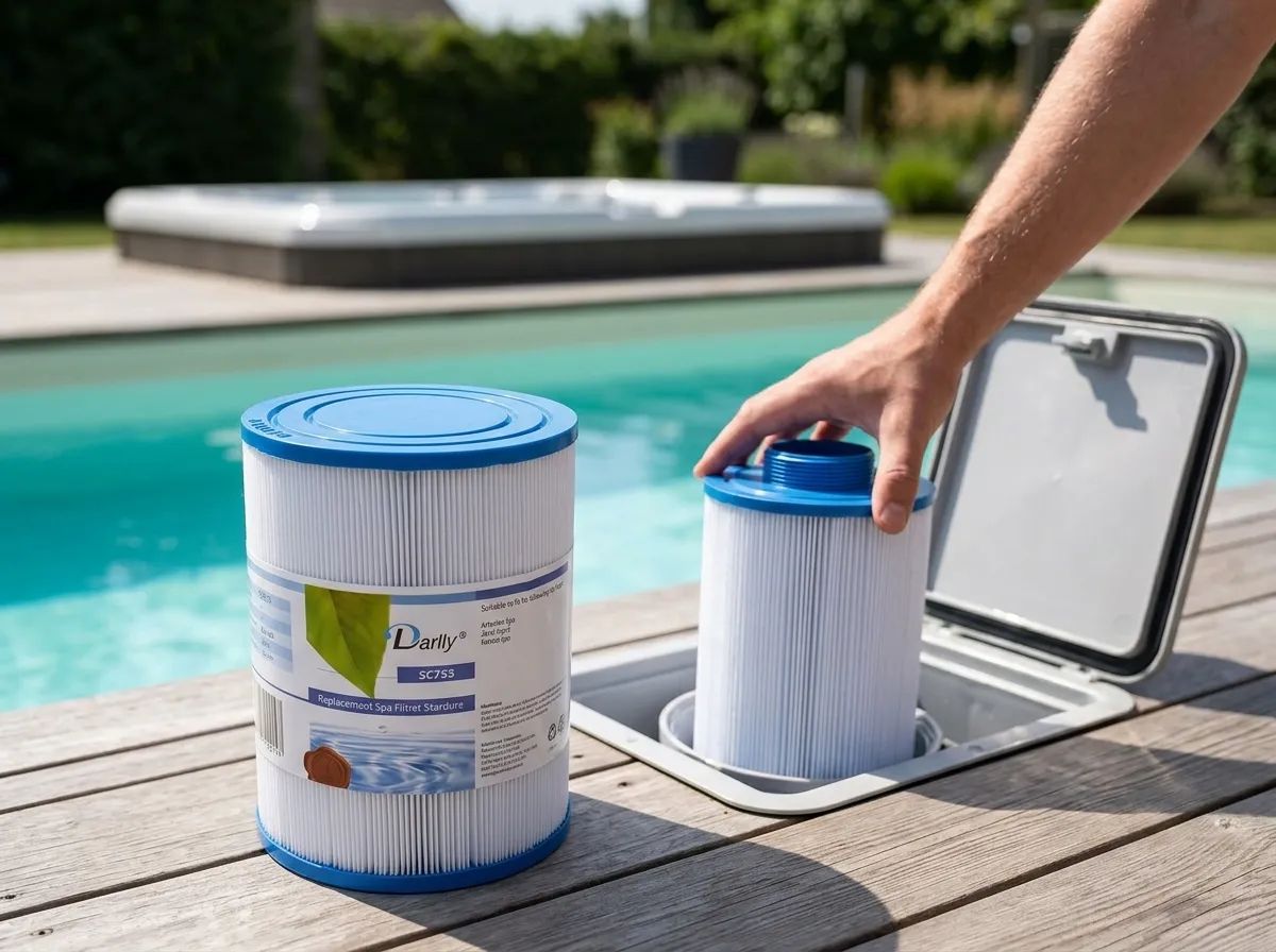 Spafilter Darlly SC753 i användning