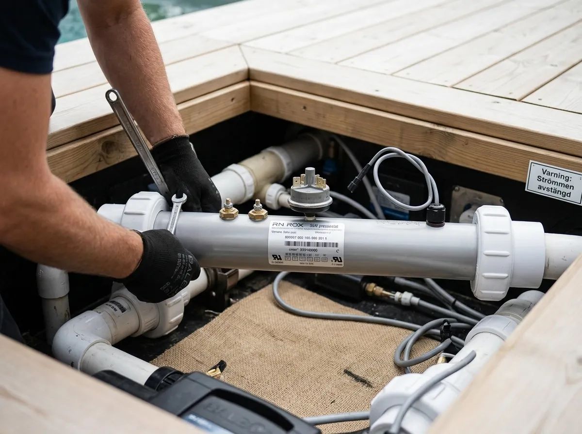 Värmare 3kW pressostat i användning