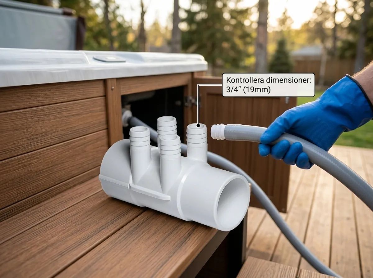 Fördelare 2" 4P M/F PVC i användning