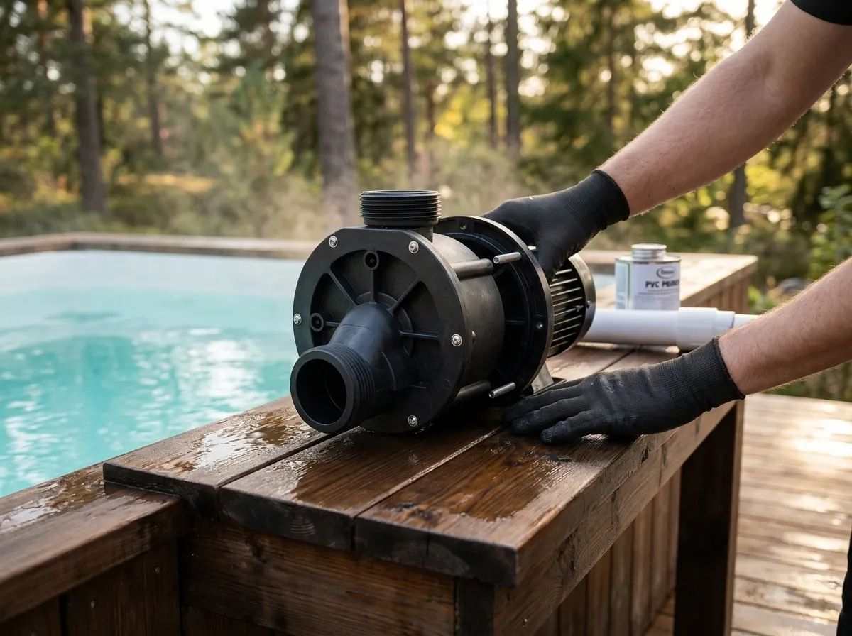 LX Whirlpool JA35 och TDA35 pumphus i användning