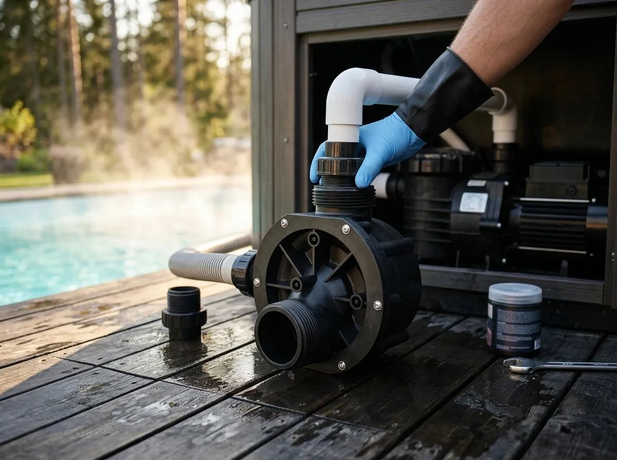 Pumphus JA 75 i användning