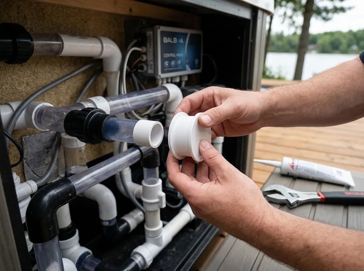 PVC Plugg 1 tum i användning
