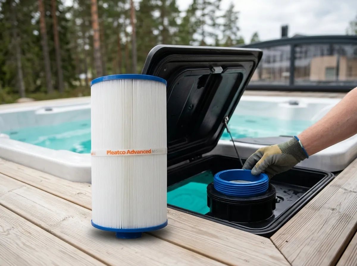 Spafilter PFF50P4 i användning