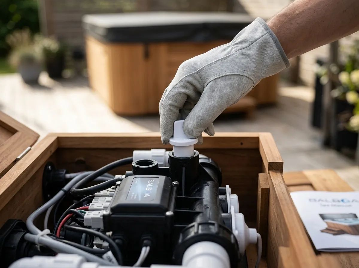 PVC plugg till fördelare 3/4" i användning