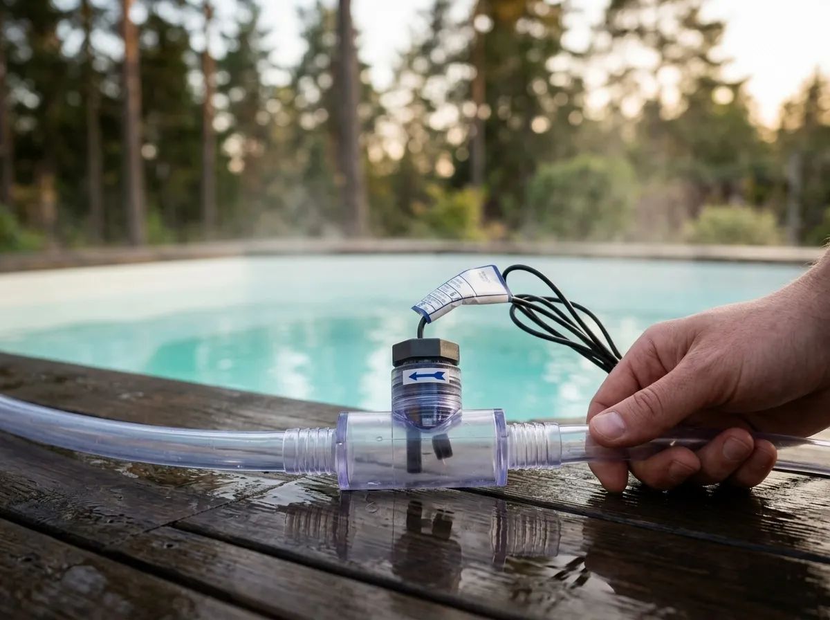 Flödesvakt rak i användning