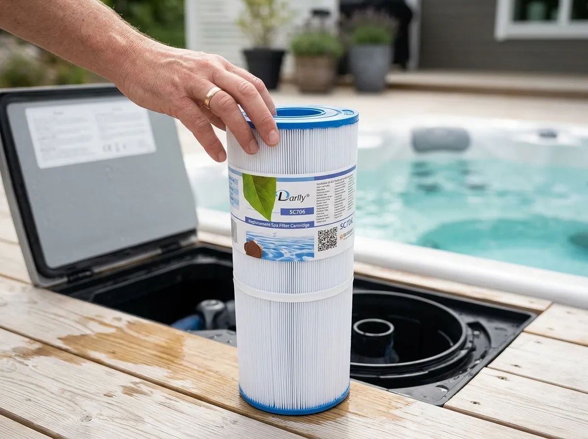 Spafilter Darlly SC706 i användning