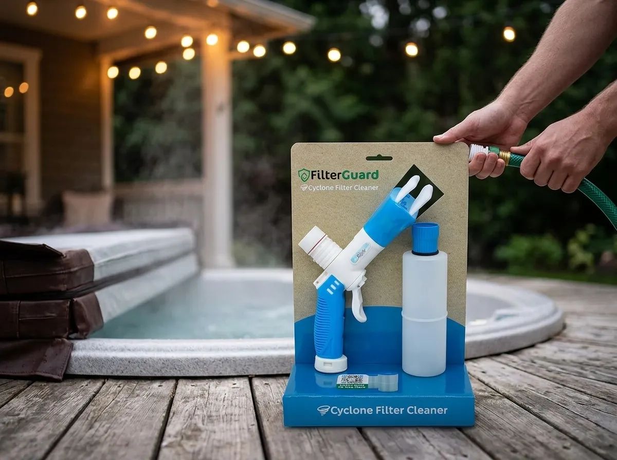 Darlly Cyclone Filter Cleaner i användning
