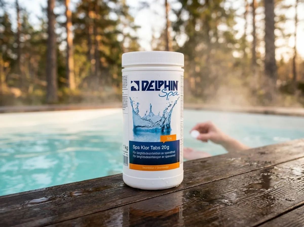 Spa Klor Tabs 20g i miljö