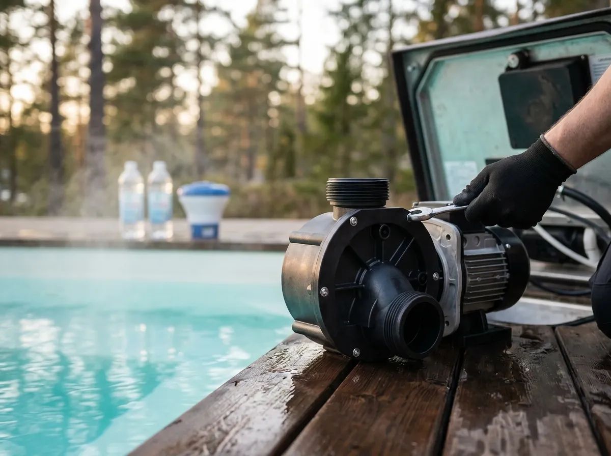 LX Whirlpool JA50 TDA50 Pumphus i användning