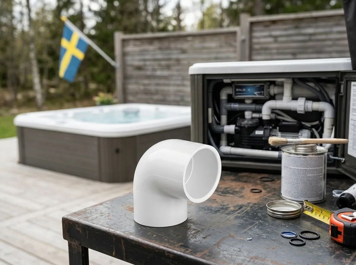 PVC Böj 90° 2" F/F i miljö