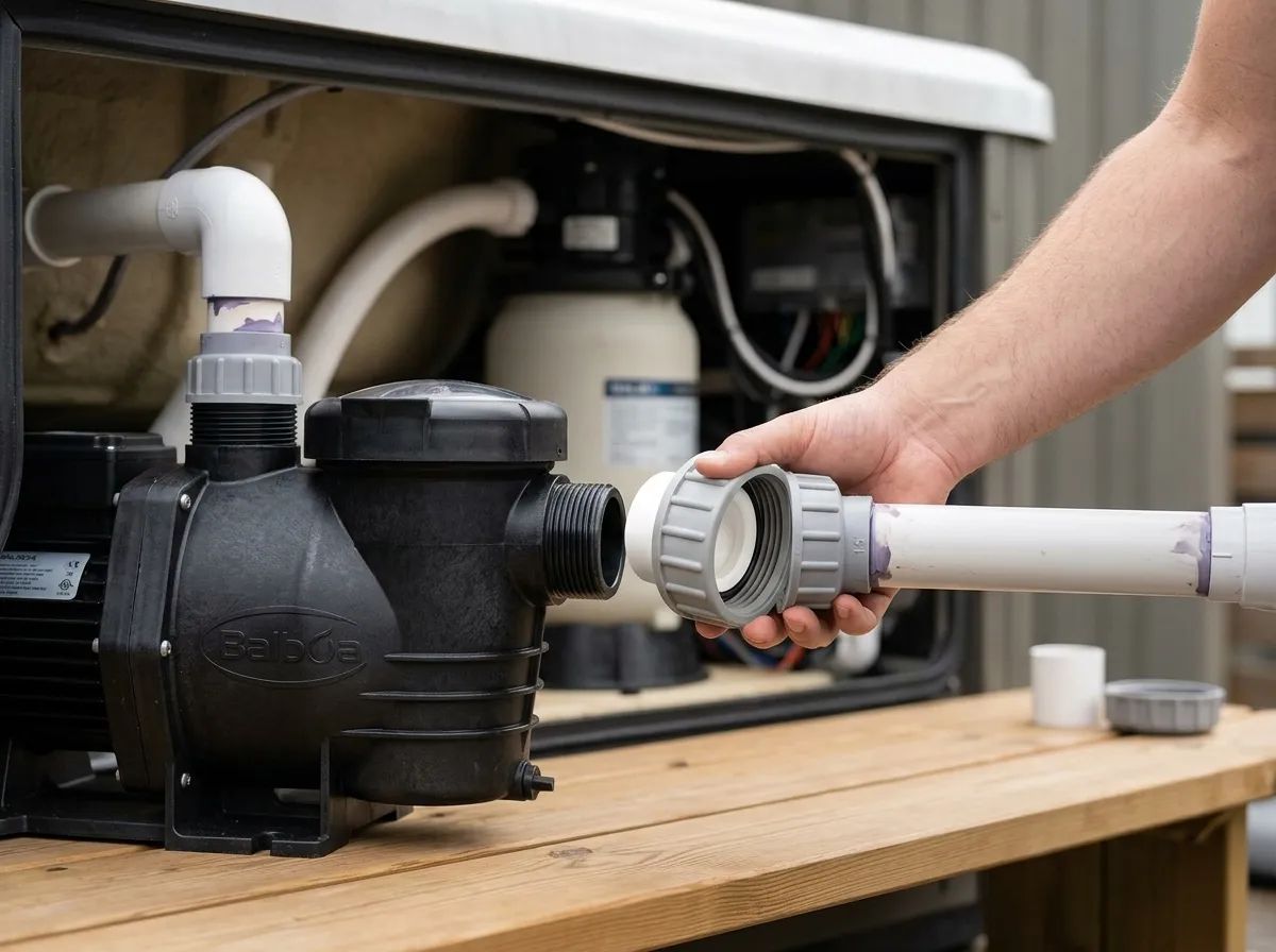 Pumpunion 1,5" i användning