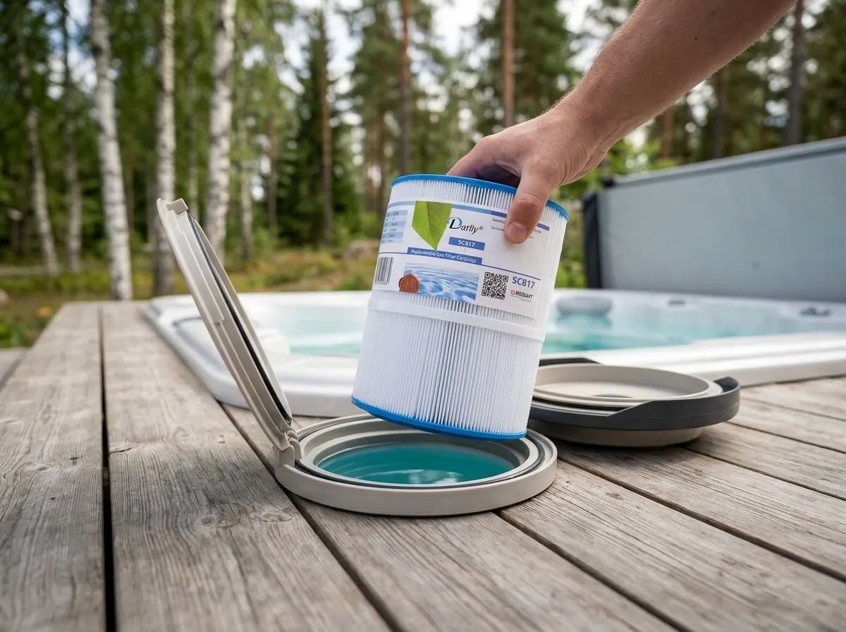 Spafilter Darlly SC817 i användning