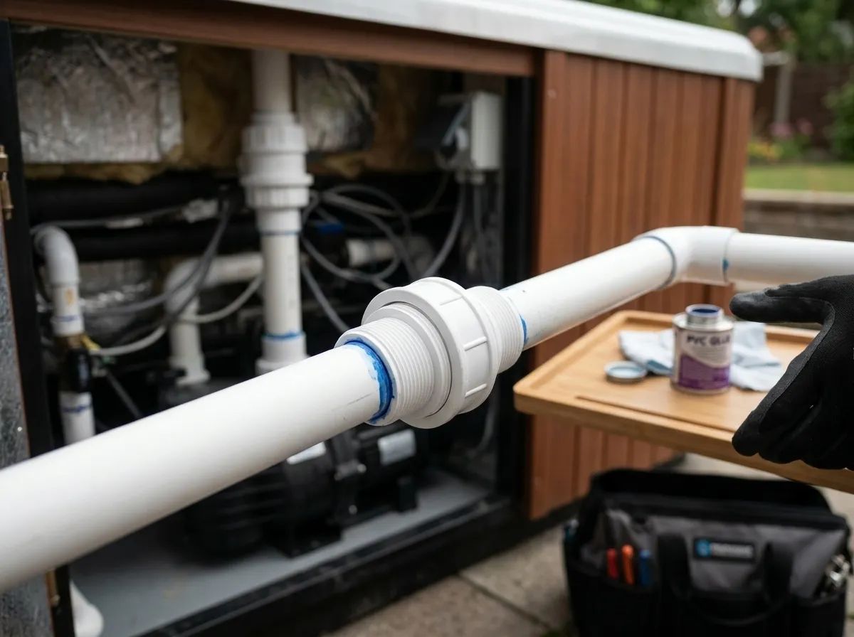 Delbar PVC Koppling 2" F/F i användning