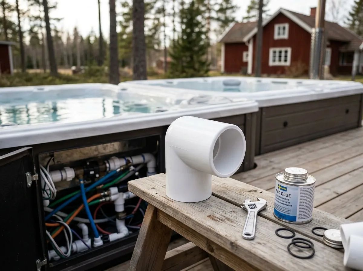 PVC Böj 90° 2" M/M i miljö