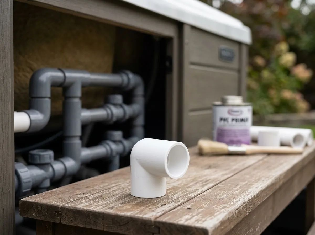 PVC Böj 90° 1,5" M/M i miljö