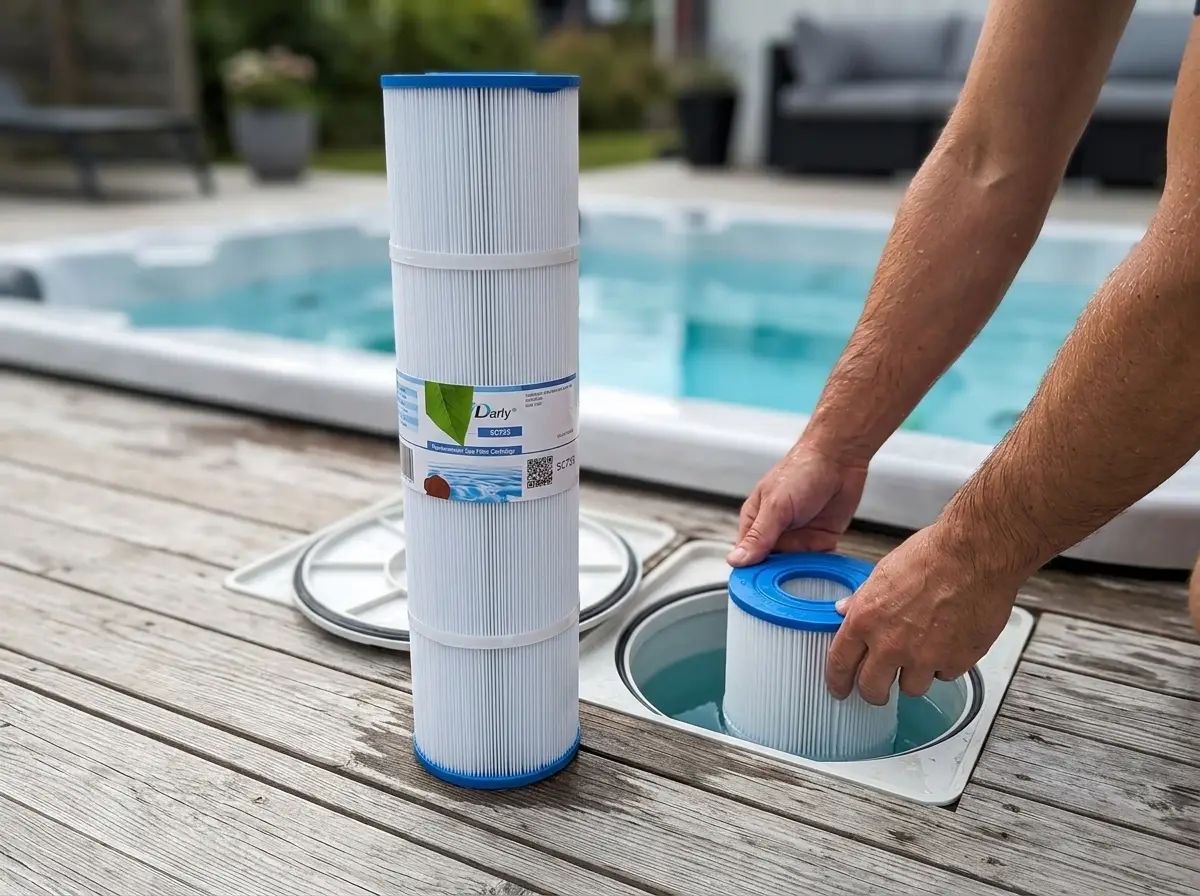 Spafilter Darlly SC733 i användning