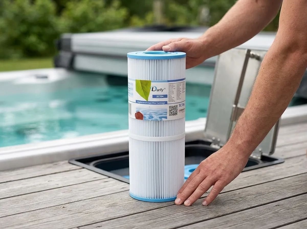 Spafilter Darlly SC704 i användning