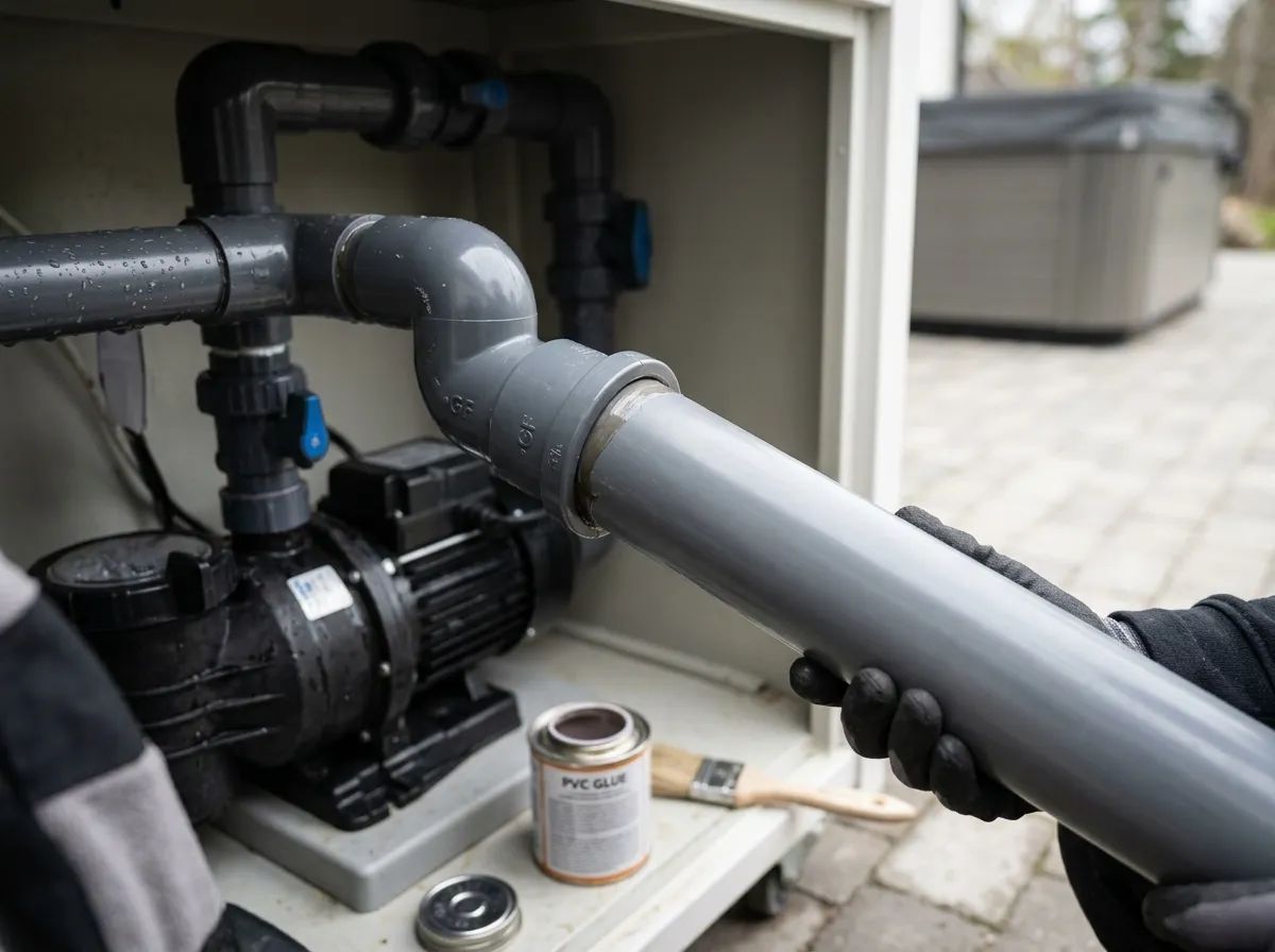 PVC rör 50 mm 0,5 M i användning