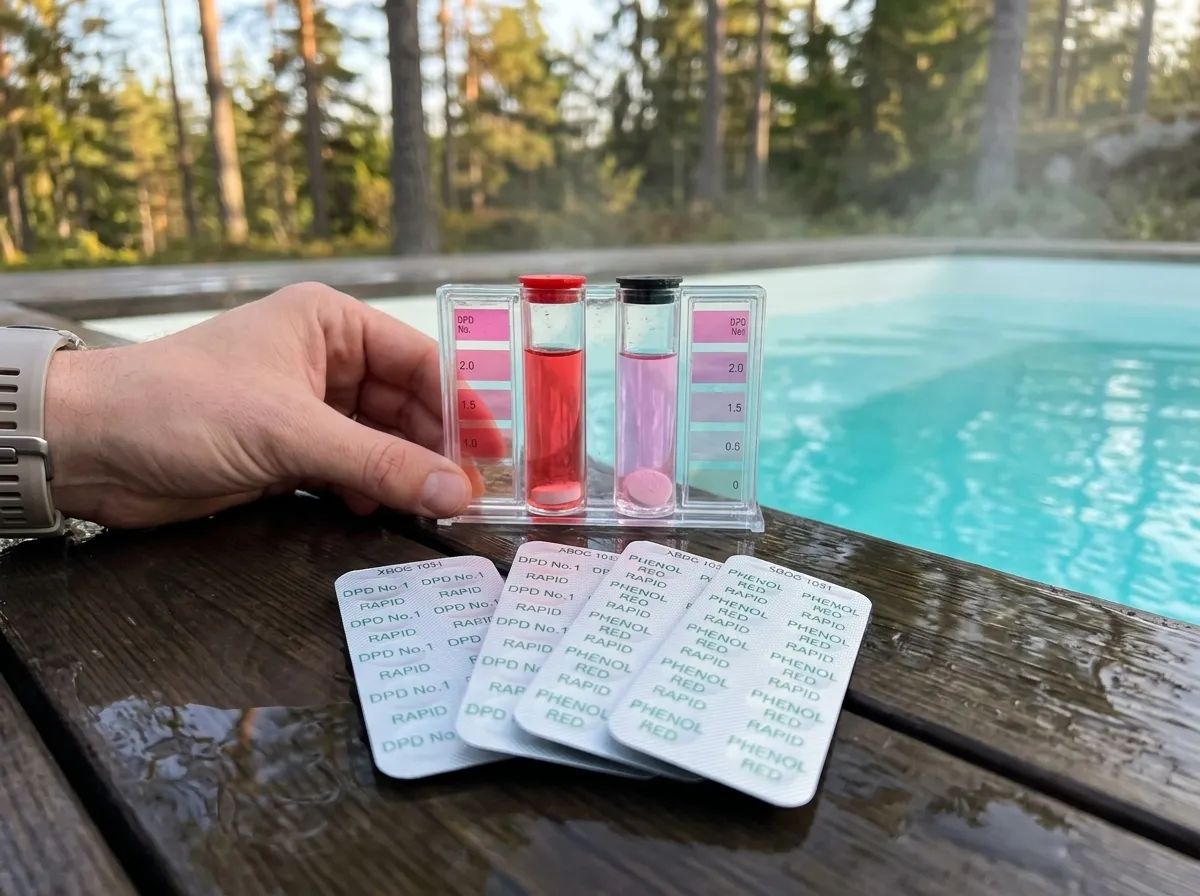 Refill till MiniPool Tester i användning