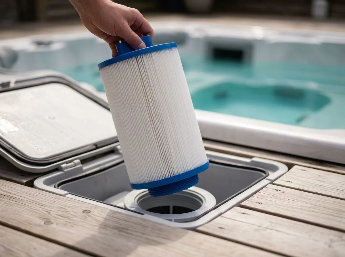 Spafilter PLAS35 i användning