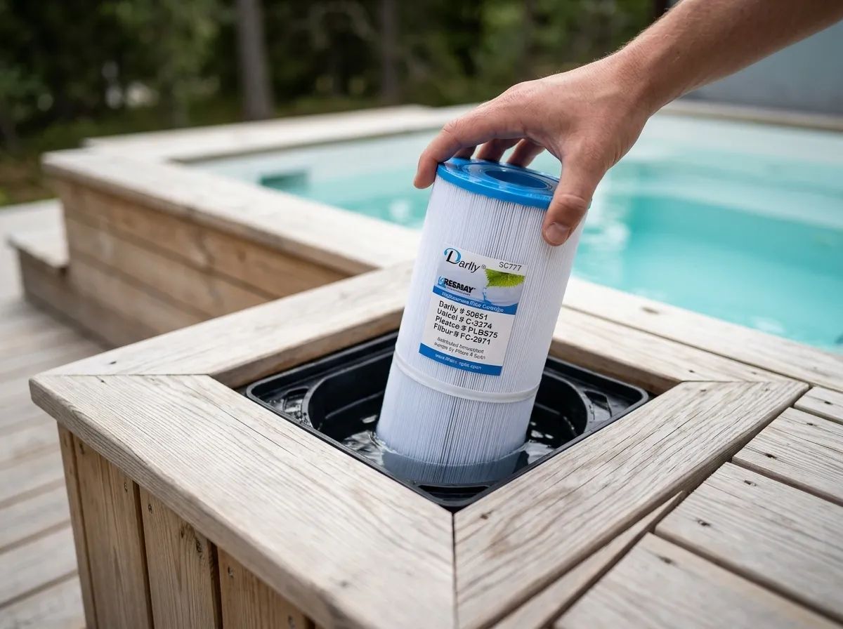 Spafilter Darlly SC777 i användning