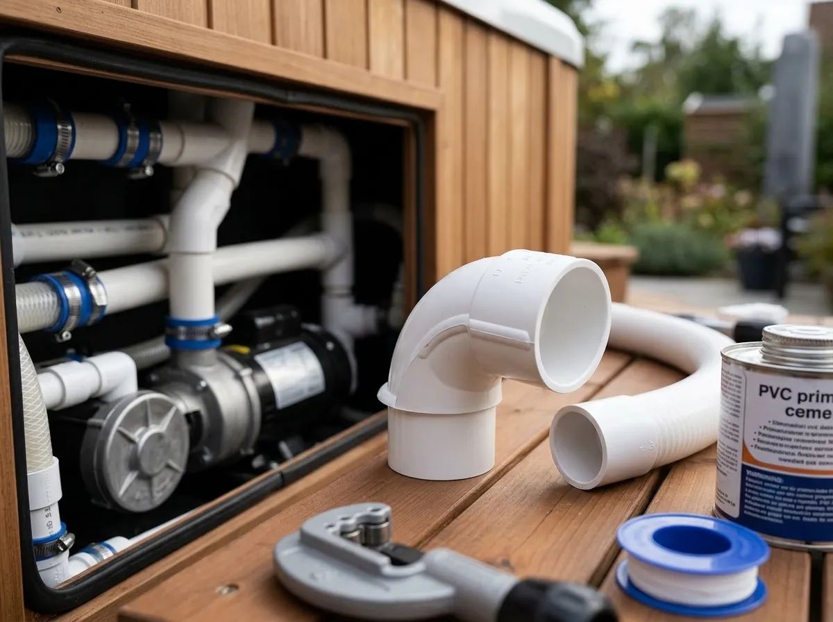 Mjuk PVC Böj 90° 1,5" M/F i miljö