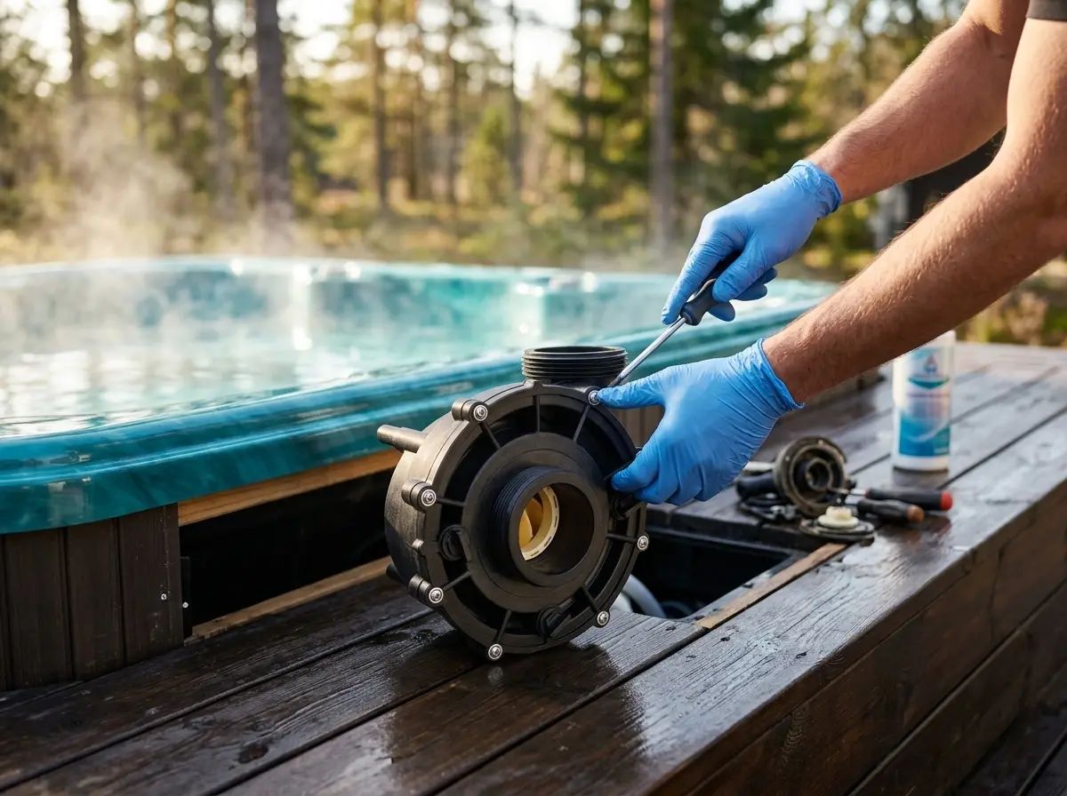 LX Whirlpool LP300 WP300 Pumphus i användning