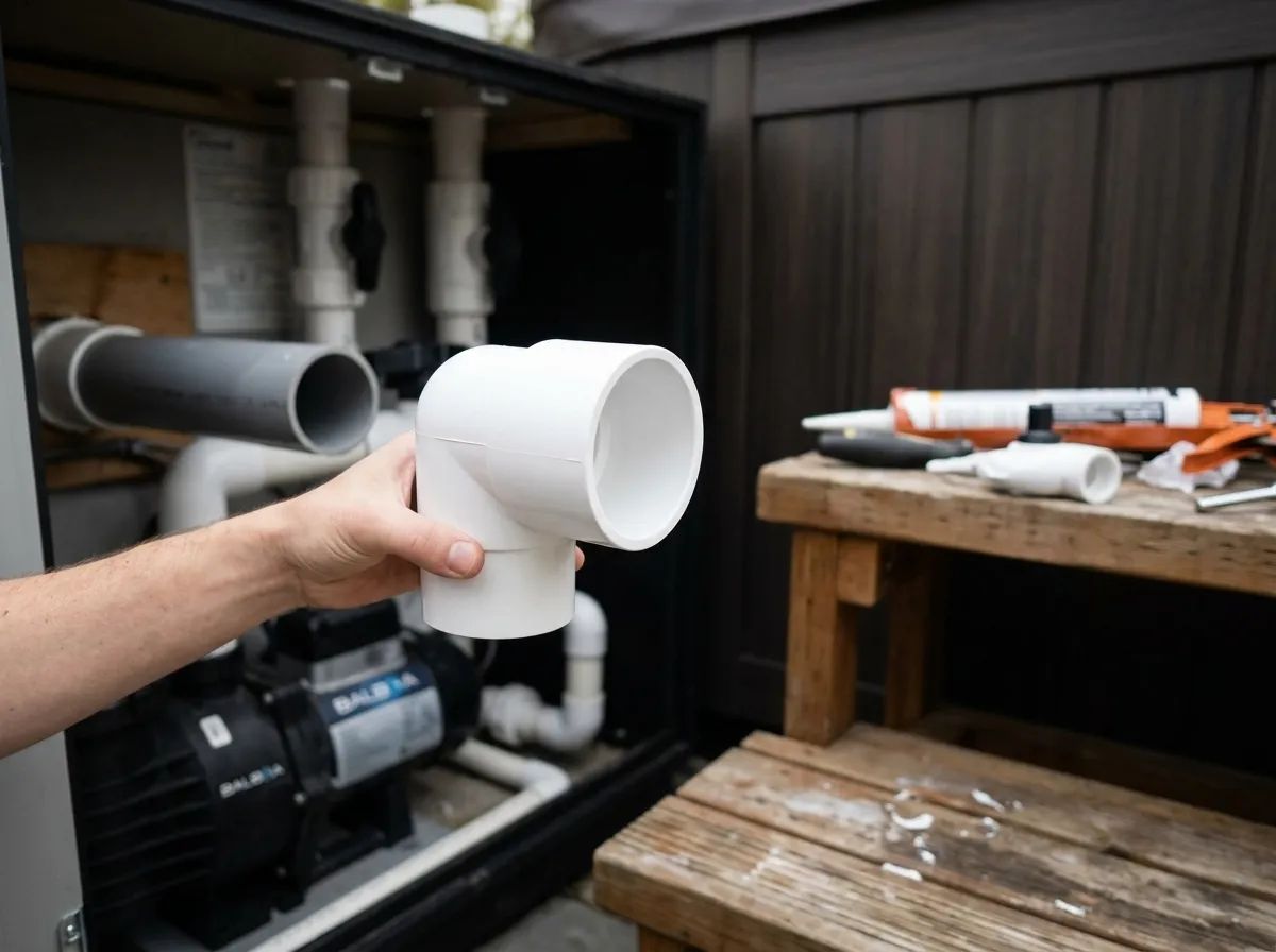 PVC Böj 90° 2" M/F i användning
