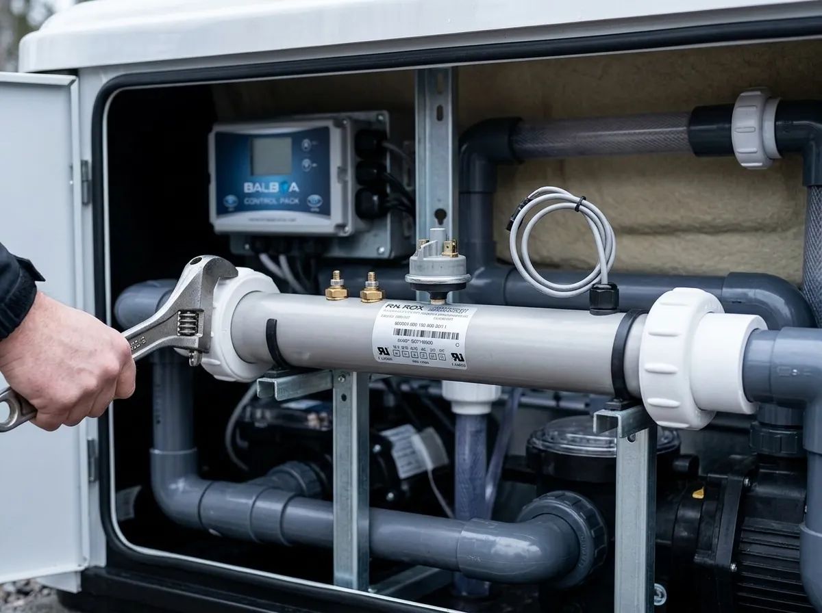 Värmare 2kW pressostat i användning