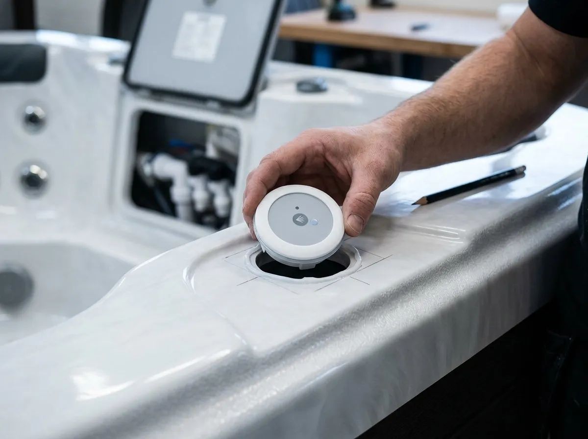 1 funktions panel Ø 64 mm i användning