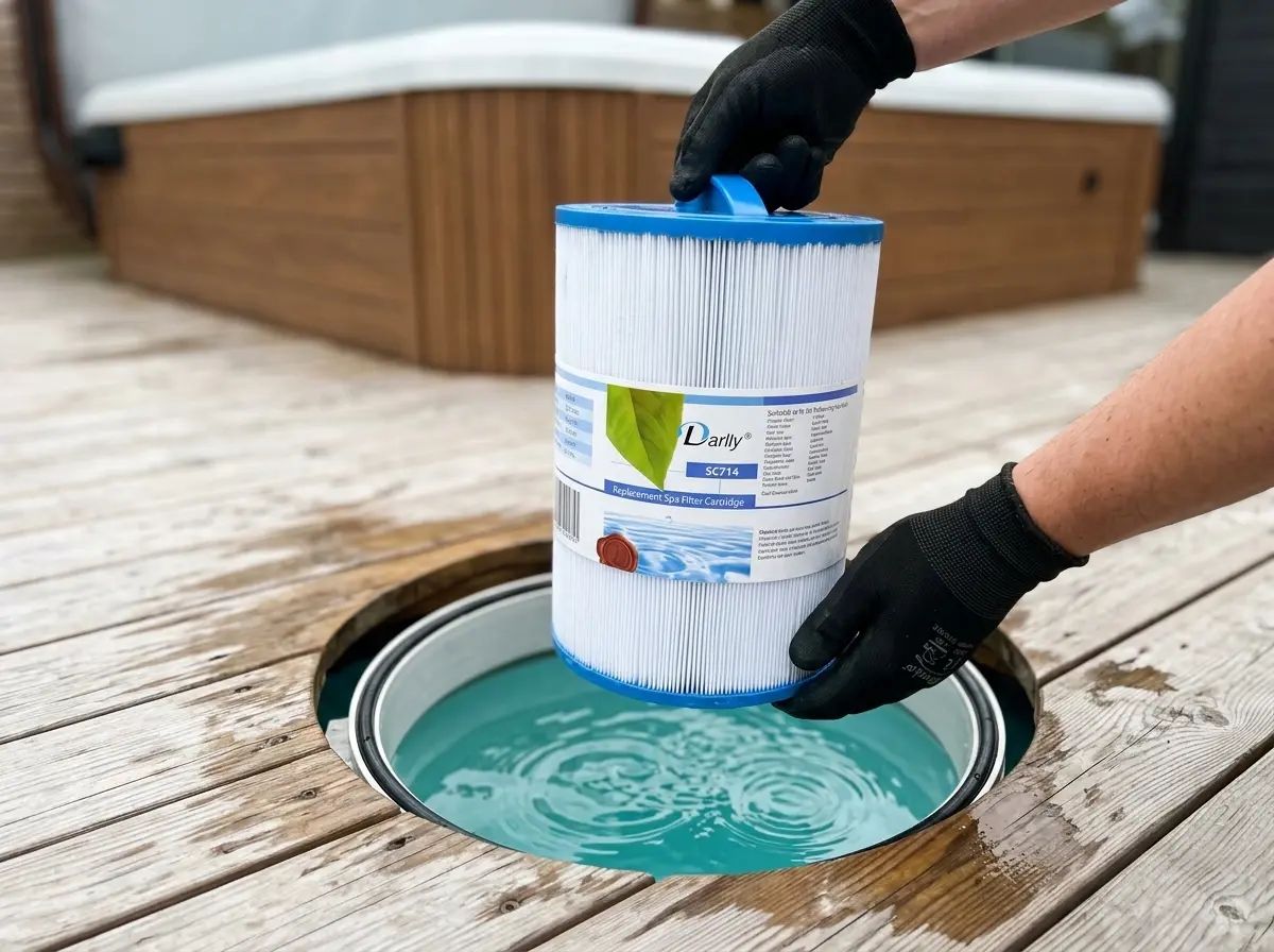 Spafilter Darlly SC714 i användning
