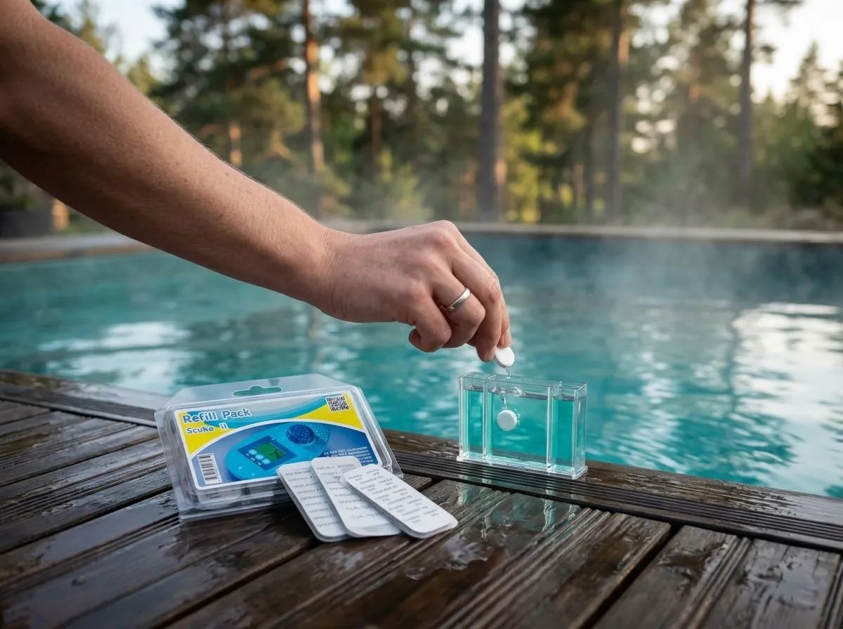 Refill till Scuba II Tester i användning